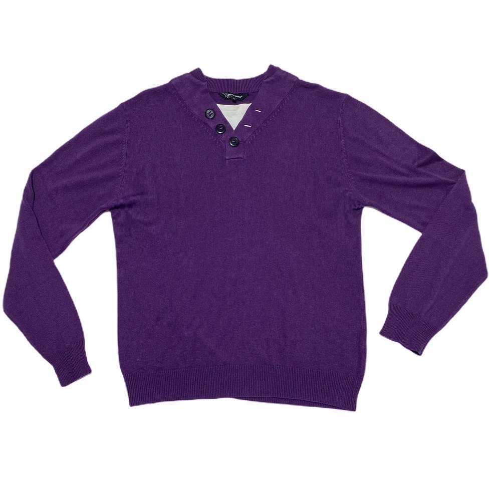 URBAN Spirit Long Sleeve V-Neck Purple Sweater M
